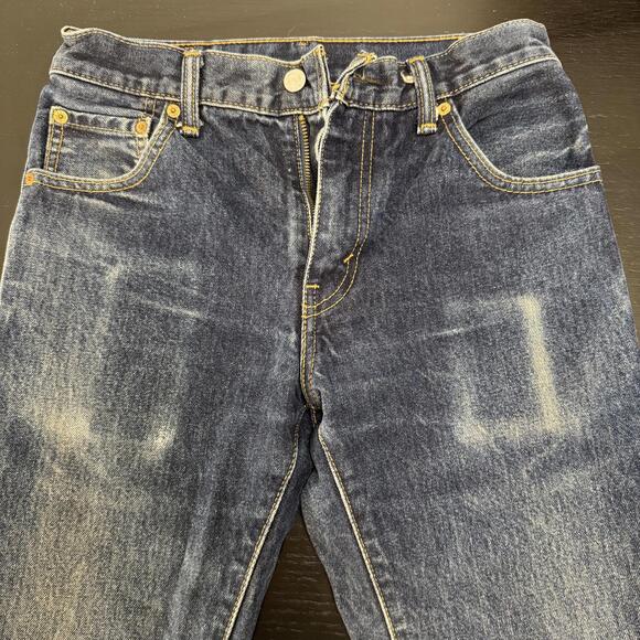 Vintage Levi’s 517 Bootcut Jeans Unusual Cellphone Wallet Fade 29x34 Distressed - Picture 3 of 11